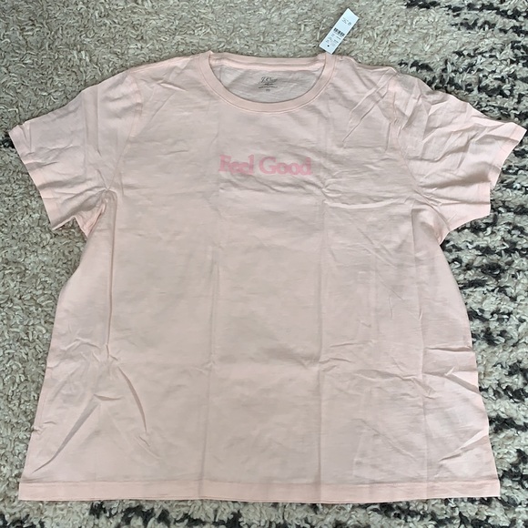 NWT- J.Crew Pink Vintage Cotton T-Shirt - Picture 4 of 8